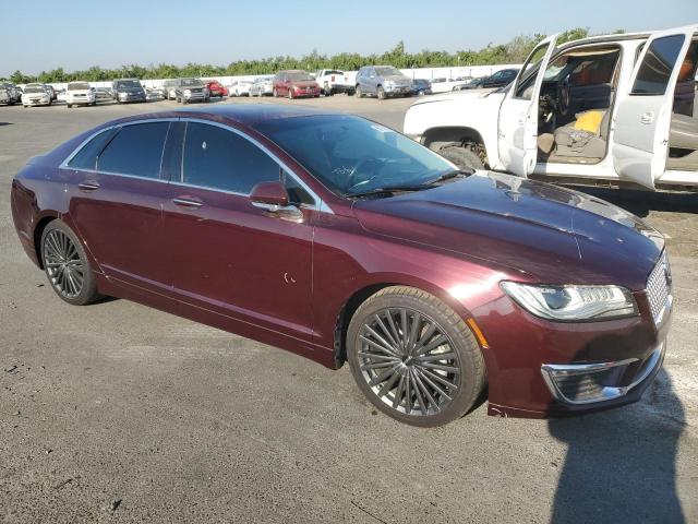 3LN6L5MU7JR610129 - 2018 LINCOLN MKZ HYBRID RESERVE BURGUNDY photo 4