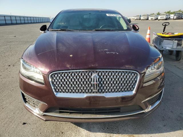 3LN6L5MU7JR610129 - 2018 LINCOLN MKZ HYBRID RESERVE BURGUNDY photo 5