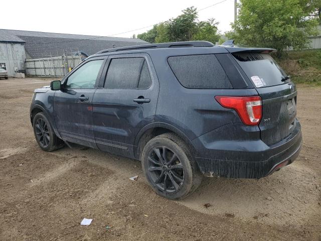 1FM5K8D86HGC72971 - 2017 FORD EXPLORER XLT BLUE photo 2