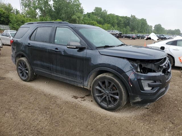 1FM5K8D86HGC72971 - 2017 FORD EXPLORER XLT BLUE photo 4