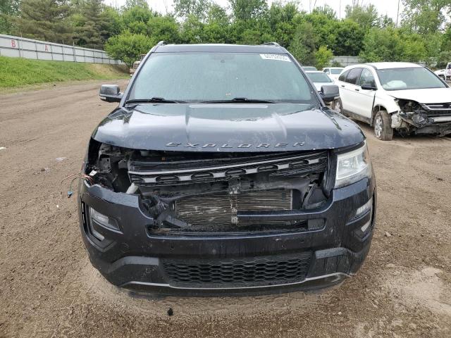 1FM5K8D86HGC72971 - 2017 FORD EXPLORER XLT BLUE photo 5