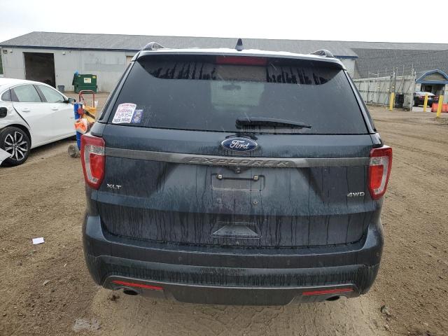 1FM5K8D86HGC72971 - 2017 FORD EXPLORER XLT BLUE photo 6