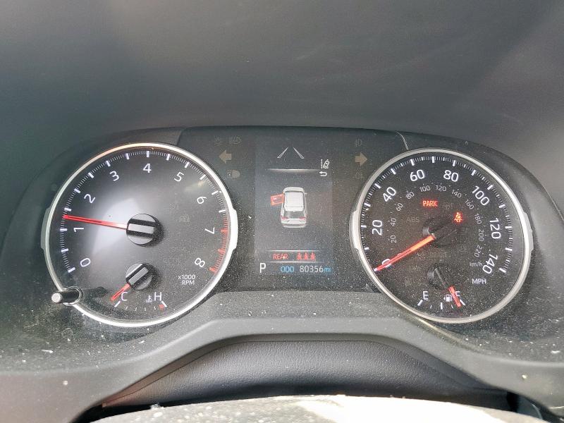 JTMH1RFV1KD007252 - 2019 TOYOTA RAV4 LE BURGUNDY photo 9