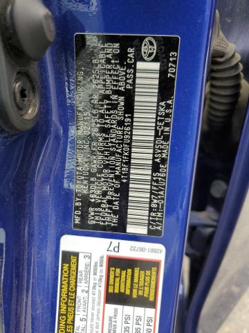 4T1BF1FK0FU926191 - 2015 TOYOTA CAMRY LE ლურჯი ფოტო 12