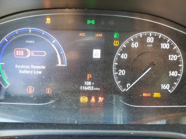 1HGCV3F59LA000713 - 2020 HONDA ACCORD HYBRID EXL WHITE photo 9