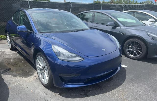 5YJ3E1EA1PF451469 - 2023 TESLA MODEL 3 BLUE photo 1