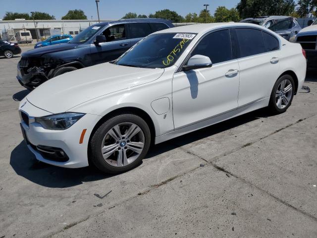 WBA8E1C56JA758936 - 2018 BMW 330E WHITE photo 1