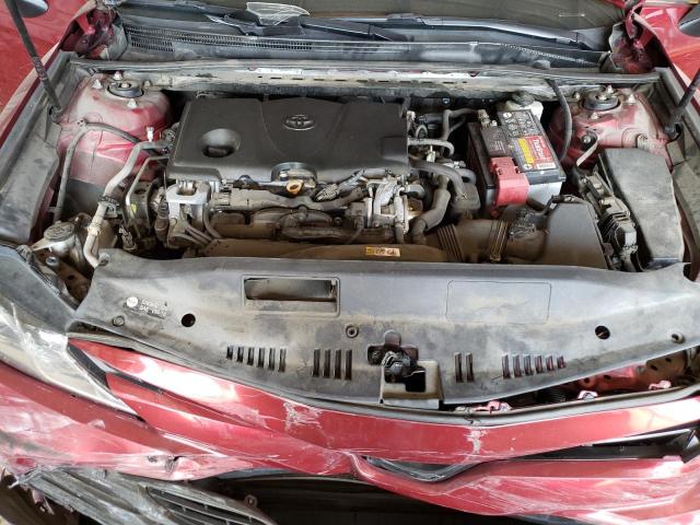 4T1B11HK7KU768597 - 2019 TOYOTA CAMRY L RED photo 11