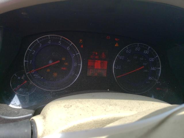 JNKAJ09E78M304056 - 2008 INFINITI EX35 BASE Կարմիր լուսանկար 9