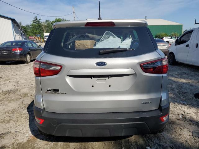 MAJ6S3FL0KC295647 - 2019 FORD ECOSPORT S SILVER photo 6