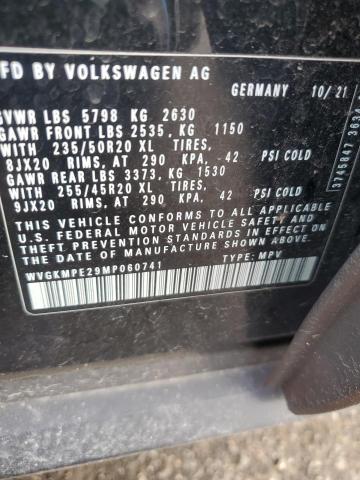 WVGKMPE29MP060741 - 2021 VOLKSWAGEN ID.4 PRO S 黑色 照片 13