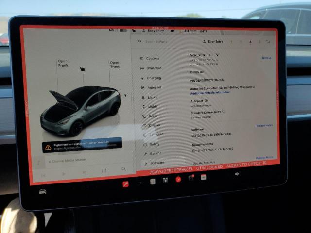 7SAYGDEE7PF646113 - 2023 TESLA MODEL Y Boz foto 9