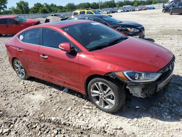 KMHD84LF9HU066595 - 2017 HYUNDAI ELANTRA SE RED photo 4