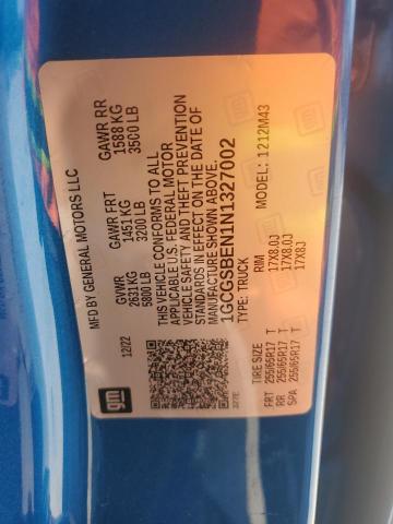 1GCGSBEN1N1327002 - 2022 CHEVROLET COLORADO 蓝色 照片 12