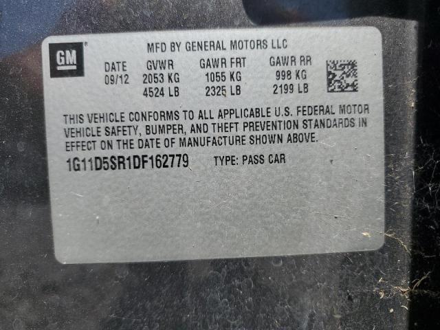 1G11D5SR1DF162779 - 2013 CHEVROLET MALIBU 1LT GRAY photo 12