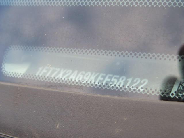 1FT7X2A69KEF58122 - 2019 FORD F250 SUPER DUTY თეთრი ფოტო 10