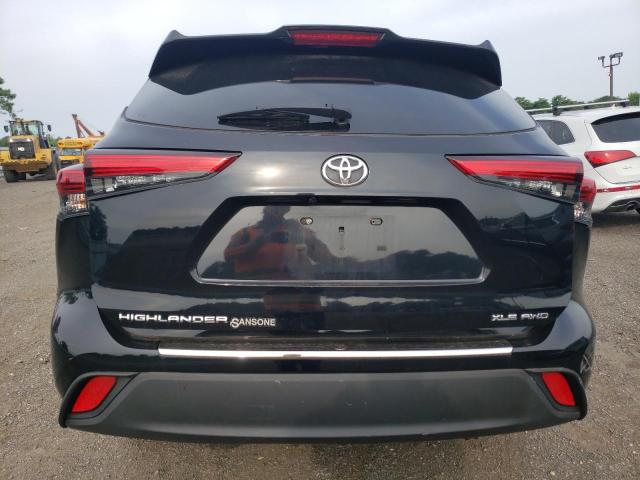 5TDGZRBH4LS508128 - 2020 TOYOTA HIGHLANDER XLE Սև լուսանկար 6