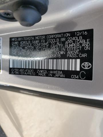 JTDKARFP3H3005878 - 2017 TOYOTA PRIUS PRIM 银色 照片 12