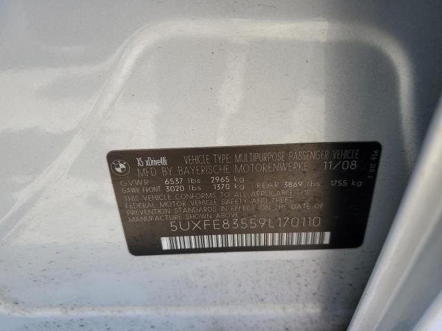 5UXFE83559L170110 - 2009 BMW X5 XDRIVE48I Gümüş fotoğraf 13