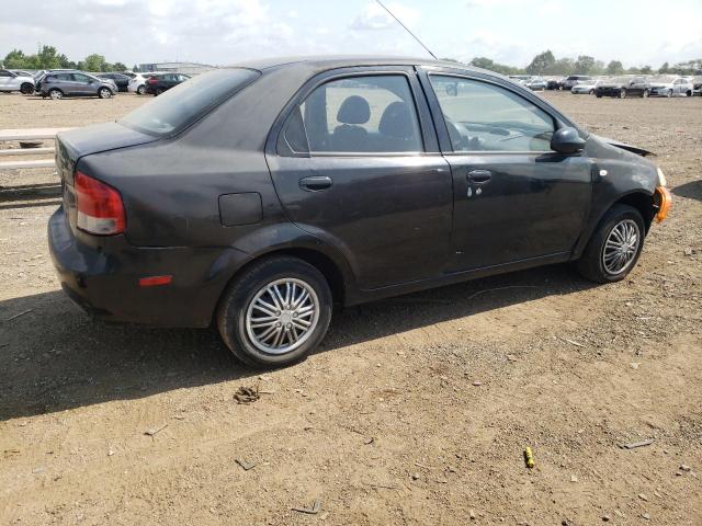 KL1TD56646B642493 - 2006 CHEVROLET AVEO BASE BLACK photo 3