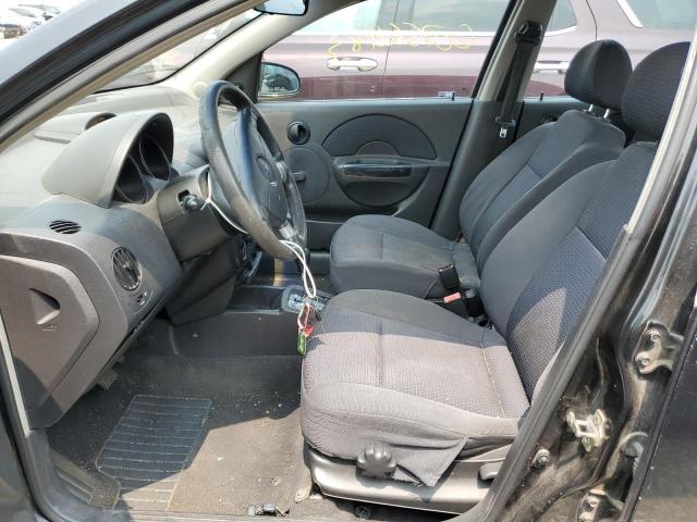 KL1TD56646B642493 - 2006 CHEVROLET AVEO BASE BLACK photo 7