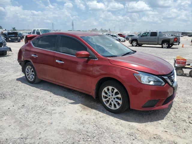 3N1AB7AP0KY212329 - 2019 NISSAN SENTRA S RED photo 4