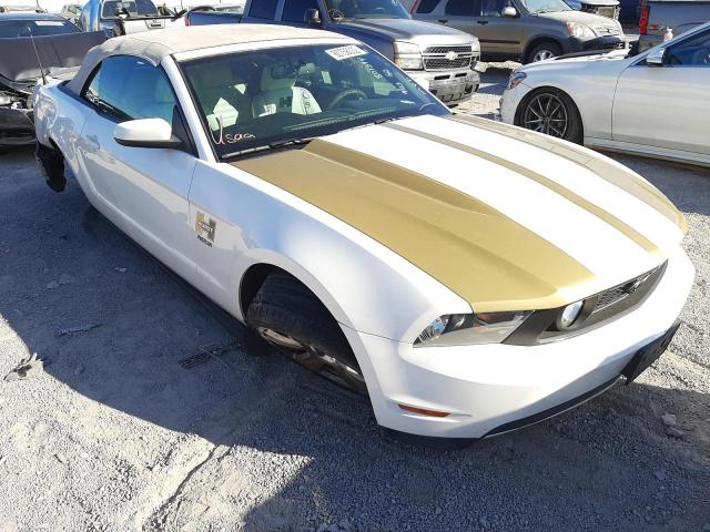 1ZVBP8FHXA5141336 - 2010 FORD MUSTANG GT WHITE photo 1