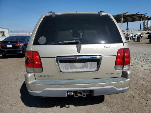 5LMEU88H65ZJ10842 - 2005 LINCOLN AVIATOR TAN photo 6