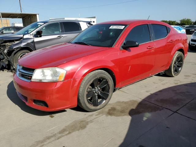 1C3CDZAG5DN748435 - 2013 DODGE AVENGER SE RED photo 1