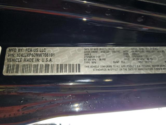 1C4JJXP60MW708191 - 2021 JEEP WRANGLER U SAHARA 4XE BLACK photo 13