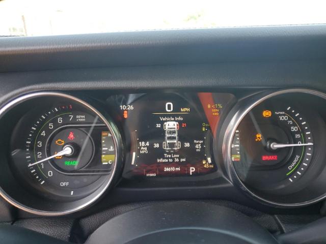 1C4JJXP60MW708191 - 2021 JEEP WRANGLER U SAHARA 4XE BLACK photo 9