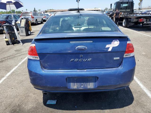 1FAHP35N68W295897 - 2008 FORD FOCUS SE BLUE photo 6