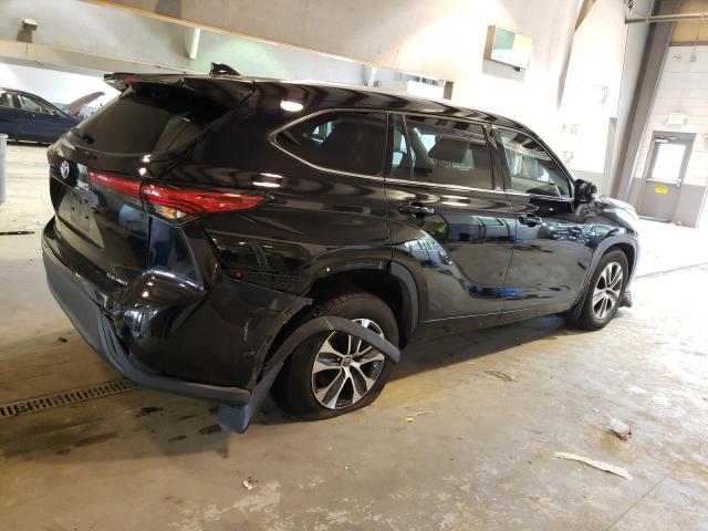 5TDHZRBH0LS512598 - 2020 TOYOTA HIGHLANDER XLE BLACK photo 3