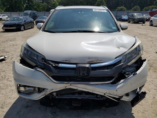 5J6RM4H70FL086710 - 2015 HONDA CR-V EXL WHITE photo 5