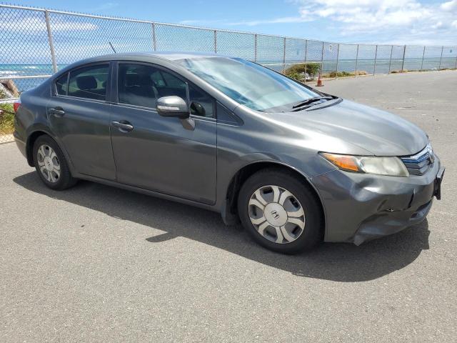 JHMFB4F21CS006756 - 2012 HONDA CIVIC HYBRID GRAY photo 4