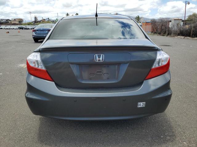 JHMFB4F21CS006756 - 2012 HONDA CIVIC HYBRID GRAY photo 6