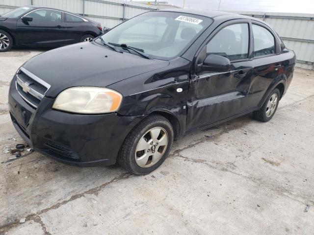 KL1TD56667B076452 - 2007 CHEVROLET AVEO BASE BLACK photo 1