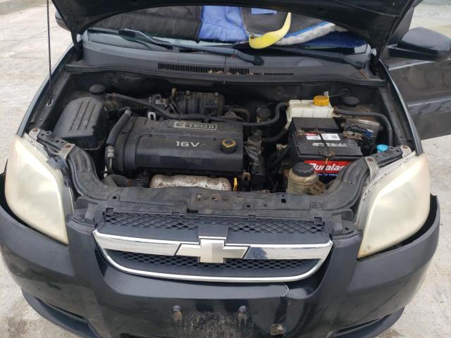 KL1TD56667B076452 - 2007 CHEVROLET AVEO BASE BLACK photo 11