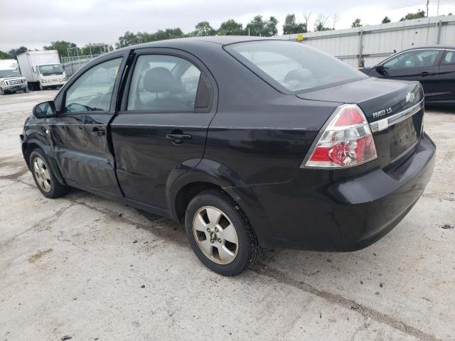 KL1TD56667B076452 - 2007 CHEVROLET AVEO BASE BLACK photo 2