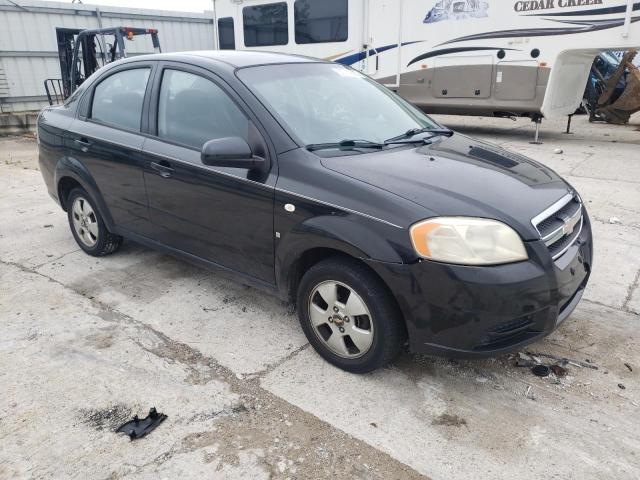 KL1TD56667B076452 - 2007 CHEVROLET AVEO BASE BLACK photo 4