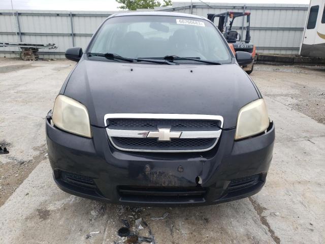 KL1TD56667B076452 - 2007 CHEVROLET AVEO BASE BLACK photo 5