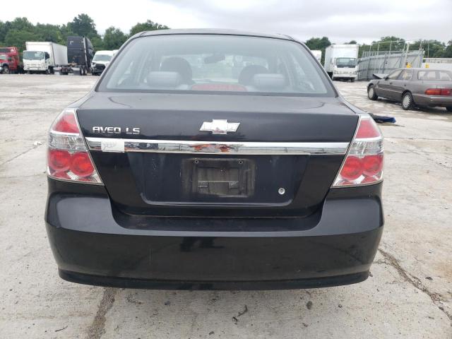 KL1TD56667B076452 - 2007 CHEVROLET AVEO BASE BLACK photo 6