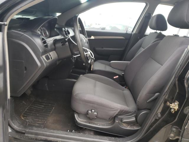 KL1TD56667B076452 - 2007 CHEVROLET AVEO BASE BLACK photo 7