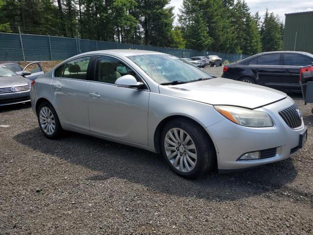 2G4GR5EK2C9117919 - 2012 BUICK REGAL SILVER photo 4