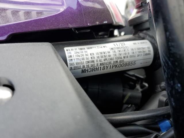 MH3RH18Y1PK009855 - 2023 YAMAHA YZFR3 A PURPLE photo 10