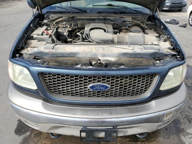 1FTRW08L83KA94805 - 2003 FORD F150 SUPERCREW BLUE photo 11