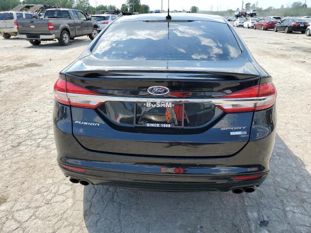 3FA6P0VP6JR153808 - 2018 FORD FUSION SPORT BLACK photo 6