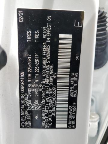 JTJDARDZ2M5025290 - 2021 LEXUS NX 300 BASE 白色 照片 12