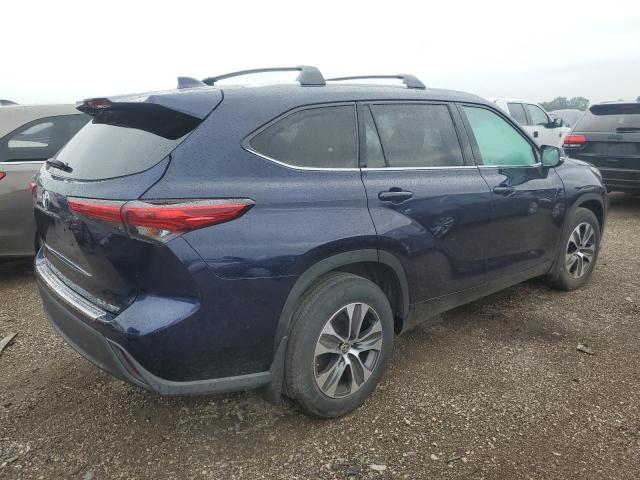 5TDHZRBHXLS008821 - 2020 TOYOTA HIGHLANDER XLE BLUE photo 3