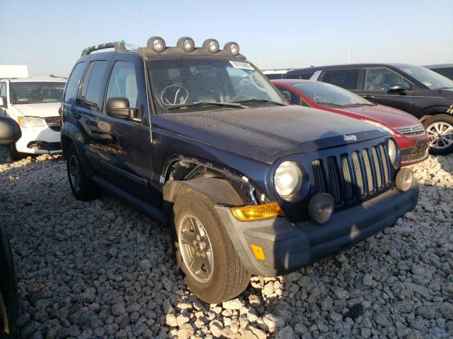 1J4GL38K65W501731 - 2005 JEEP LIBERTY RENEGADE BLUE photo 1